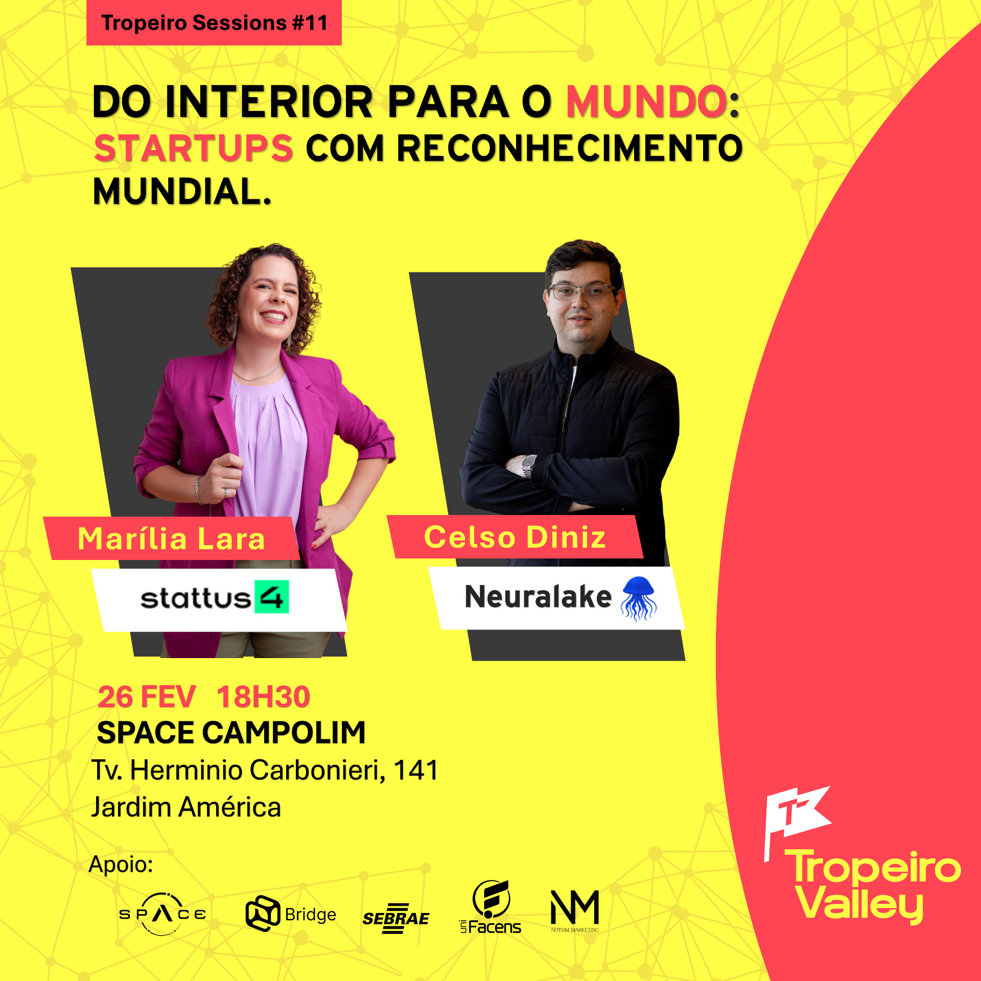 Tropeiro Sessions #11 — Do Interior para o Mundo: Startups com reconhecimento mundial